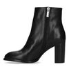 Bottines cuir à talon - noir