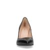 Escarpins en cuir croco - noir