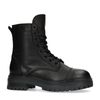 Bottines à lacets en cuir - noir