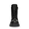 Bottines à lacets en cuir - noir