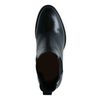 Bottines en cuir à talon - noir