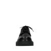 Chaussures à lacets en cuir avec semelle plateforme - noir