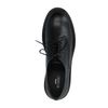 Chaussures à lacets en cuir avec semelle plateforme - noir