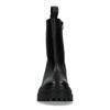 Bottes hautes en cuir avec talon - noir