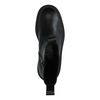 Bottes hautes en cuir avec talon - noir
