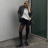 Chelsea boots en cuir - noir