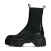 Chelsea boots en cuir - noir