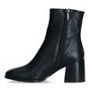 Bottines cuir à talon - noir