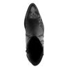 Santiags en cuir avec détails - noir
