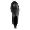 Chelsea boots en cuir avec talon cubain - noir