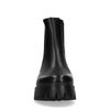 Chelsea boots basses en cuir - noir