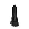 Chelsea boots basses en cuir - noir