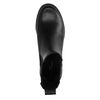 Chelsea boots basses en cuir - noir
