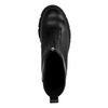 Bottines en cuir avec fermeture éclair - noir