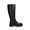 Chelsea boots montantes en cuir - noir