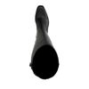 Bottes hautes en cuir avec talon - noir