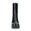 Bottines cuir à talon - noir