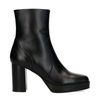Bottines cuir à talon - noir