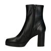 Bottines cuir à talon - noir