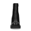 Bottines cuir à talon - noir