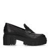 Loafers chunky en cuir - noir