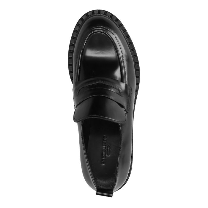 Loafers en cuir - noir