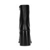 Bottines cuir avec talon cubain - noir