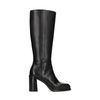 Bottes hautes avec talon cubain - noir