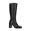 Bottes hautes avec talon cubain - noir