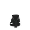 Mules nouées en cuir - noir