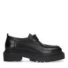 Chaussures à lacets en cuir - noir