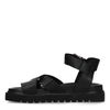Sandales à plateforme en cuir - noir