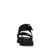 Sandales à plateforme en cuir - noir