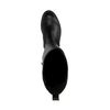 Bottes hautes en cuir - noir