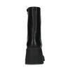 Bottines en cuir à talon chunky - noir