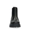 Bottines Chelsea courtes en cuir - noir