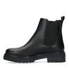 Bottines Chelsea courtes en cuir - noir