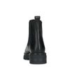 Bottines Chelsea courtes en cuir - noir