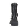 Bottines à lacets en cuir avec détails - noir