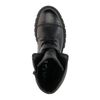 Bottines à lacets en cuir avec détails - noir