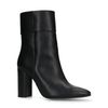 Bottines cuir à talon - noir