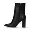 Bottines cuir à talon - noir