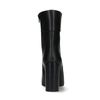 Bottines cuir à talon - noir
