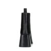 Bottines cuir avec talon cubain - noir