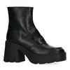 Bottines chunky avec talon cubain - noir