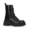 Bottines à lacets en cuir - noir
