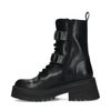 Bottines à lacets en cuir - noir