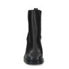 Chelsea boots en cuir avec talon cubain - noir