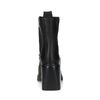 Chelsea boots en cuir avec talon cubain - noir