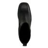 Chelsea boots en cuir avec talon cubain - noir